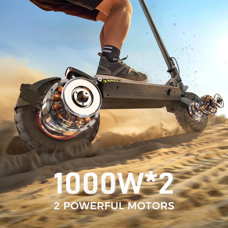 iScooter IX7 Pro Electric Scooter – 1000W Motor, 28 MPH Top Speed, 50 Mile Range, Off-Road All-Terrain E-Scooter (Black)