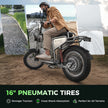 isinwheel H7 Pro Electric Scooter with Seat – 38 MPH Top Speed, Long-Range Commuter E-Scooter (High-End Performance)