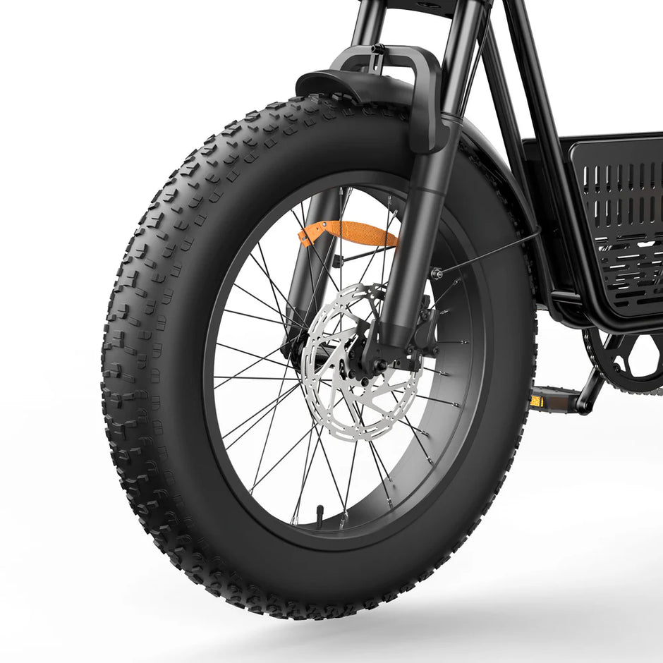 isinwheel R6 Pro Retro Electric Bike – 1500W Motor, 28 MPH Top Speed, 75 Mile Range, Fat Tire Moped-Style E-Bike