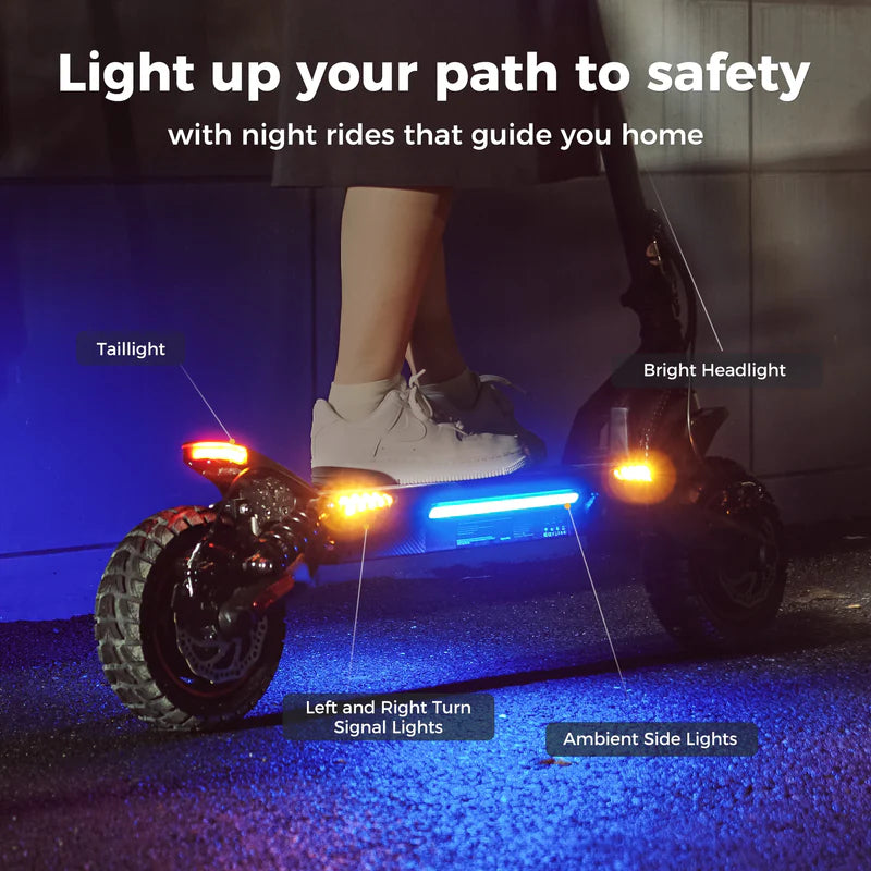 iScooter IX7 Pro Electric Scooter – 1000W Motor, 28 MPH Top Speed, 50 Mile Range, Off-Road All-Terrain E-Scooter (Black)