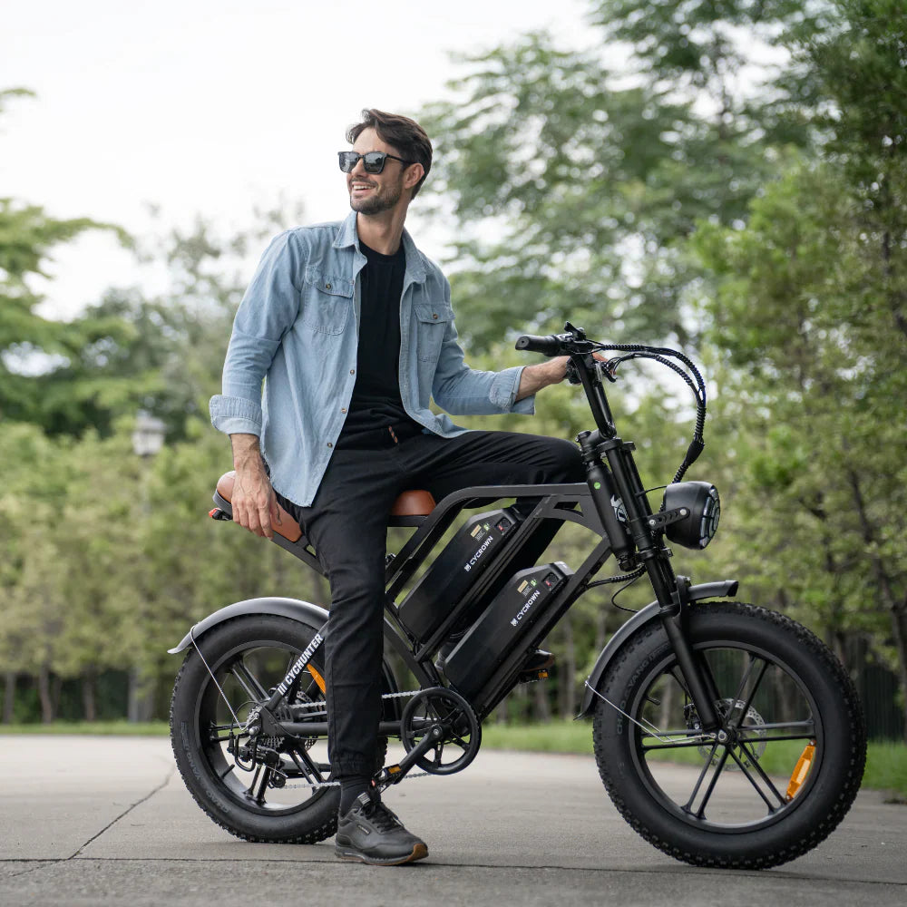 CyCrown CycHunter Electric Bike – 60 Mile Range | 28 MPH Top Speed | 1000W Performance E-Bike