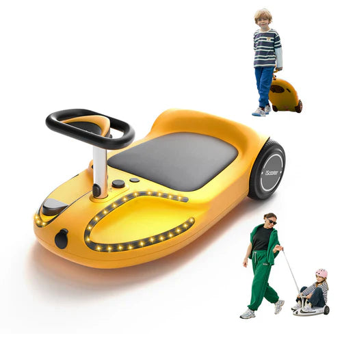 iScooter TC3 Electric Scooter – 6.2 Mile Range | 5 MPH Top Speed | 180W Motor (Kids Electric Scooter) - Yellow