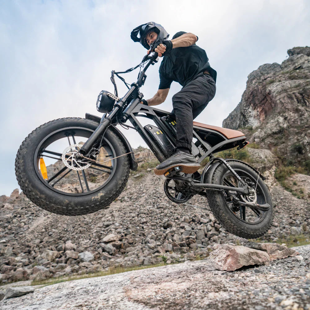 CyCrown CycHunter Electric Bike – 60 Mile Range | 28 MPH Top Speed | 1000W Performance E-Bike