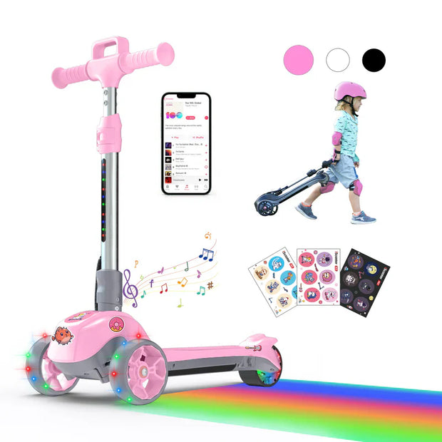 iScooter IK2 Electric Scooter – 5.6 Mile Range | 10 MPH Top Speed | 150W Motor (Kids Electric Scooter) - Pink