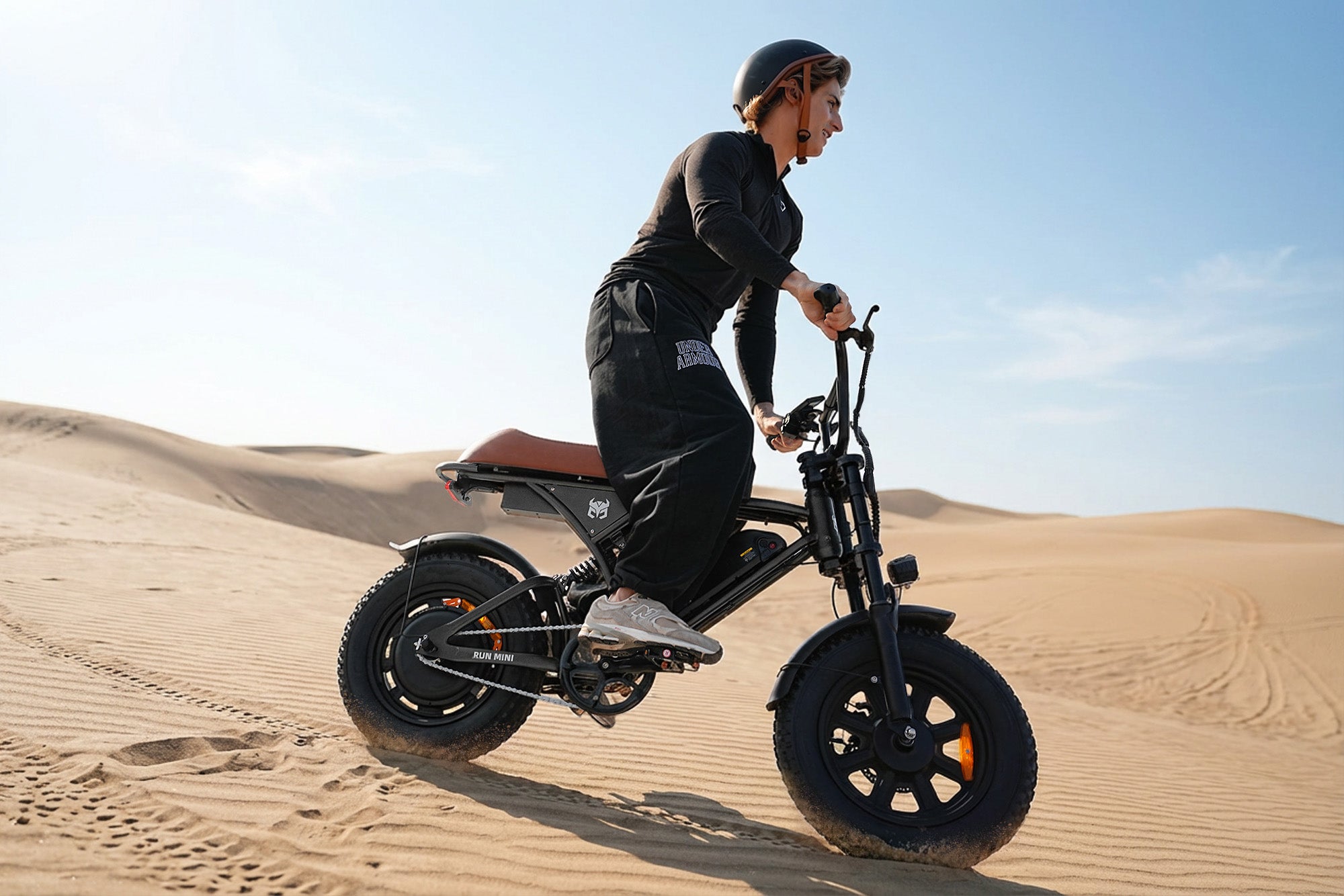 CyCrown Run Mini Electric Bike – 38 Mile Range | 20 MPH Top Speed | 750W Fat-Tire E-Bike