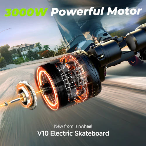 iSinwheel V10 Electric Scooter – 28 Mile Range | 24 MPH Top Speed | Dual 1500W Motor Performance