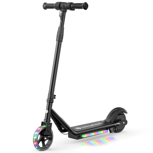 isinwheel S2 Kids Electric Scooter – 150W Motor, LED Light-Up Deck, Adjustable Height, Foldable Electric Scooter for Kids