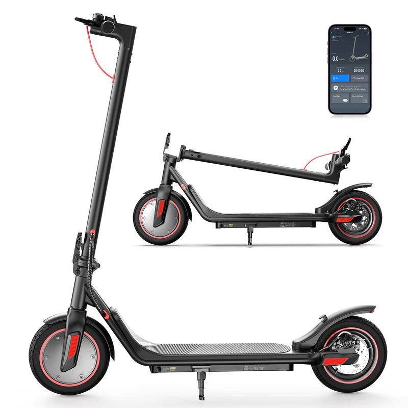 iScooter I9M Electric Scooter – 500W Motor, 22 MPH Top Speed, 18 Mile Range, Foldable Adult Commuter Scooter (Black)