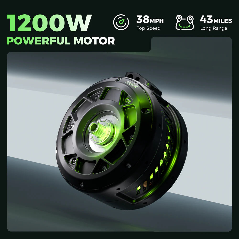 isinwheel H7 Pro Electric Scooter with Seat – 38 MPH Top Speed, Long-Range Commuter E-Scooter (High-End Performance)