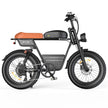 isinwheel R6 Pro Retro Electric Bike – 1500W Motor, 28 MPH Top Speed, 75 Mile Range, Fat Tire Moped-Style E-Bike