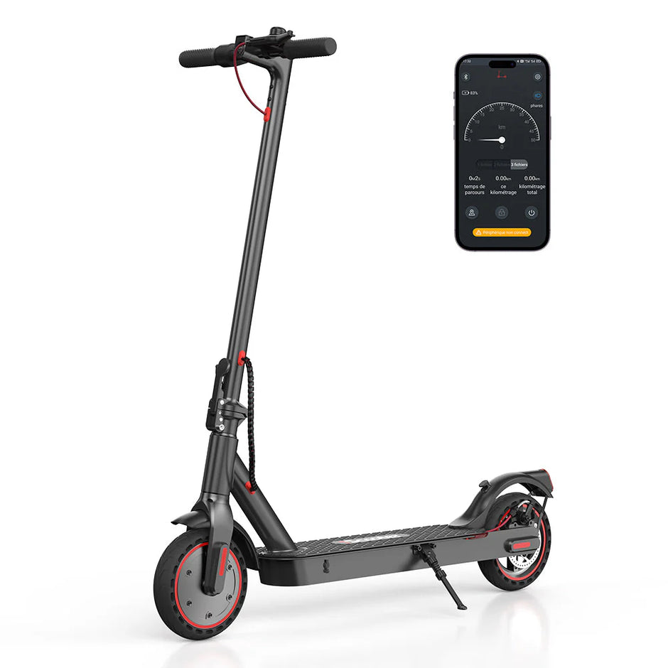 iScooter I9 Electric Scooter – 350W Motor, 18.6 MPH Top Speed, 18 Mile Range, Foldable Commuter E-Scooter (Black)