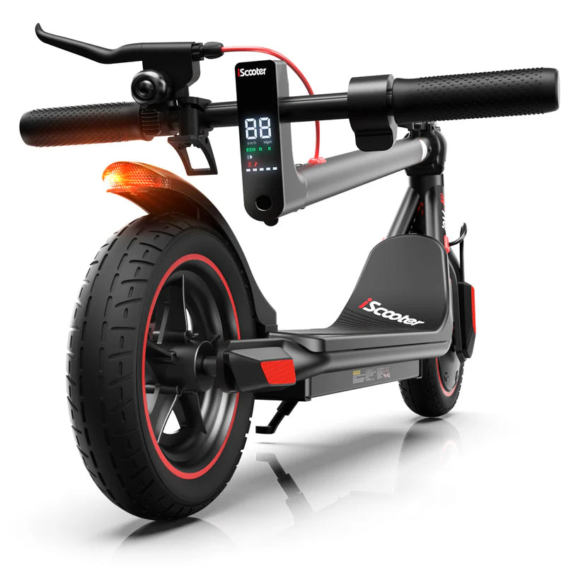 iScooter I9M Electric Scooter – 500W Motor, 22 MPH Top Speed, 18 Mile Range, Foldable Adult Commuter Scooter (Black)