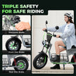 isinwheel H7 Pro Electric Scooter with Seat – 38 MPH Top Speed, Long-Range Commuter E-Scooter (High-End Performance)