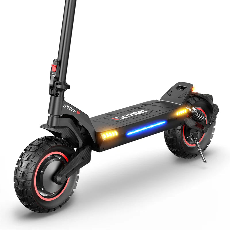 iScooter IX7 Pro Electric Scooter – 1000W Motor, 28 MPH Top Speed, 50 Mile Range, Off-Road All-Terrain E-Scooter (Black)