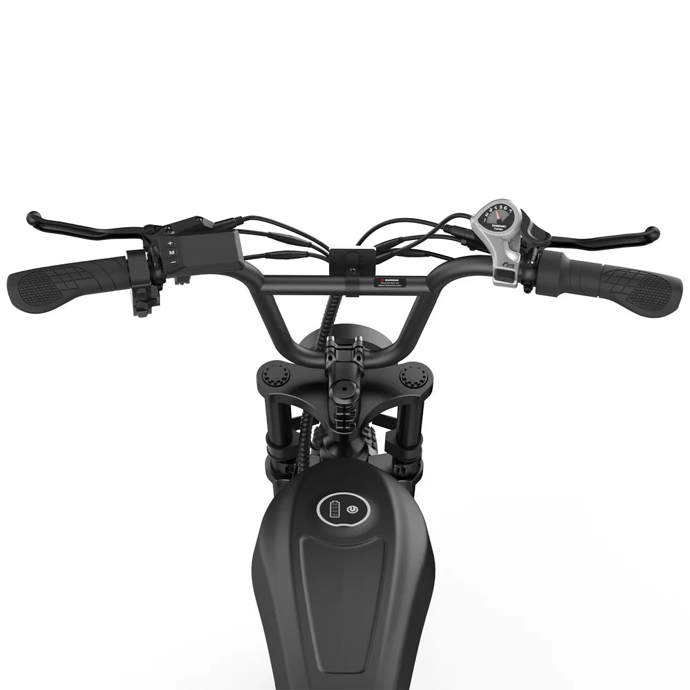 isinwheel R6 Pro Retro Electric Bike – 1500W Motor, 28 MPH Top Speed, 75 Mile Range, Fat Tire Moped-Style E-Bike