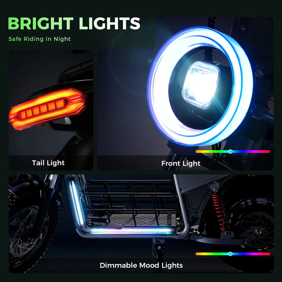 isinwheel H7 Pro Electric Scooter with Seat – 38 MPH Top Speed, Long-Range Commuter E-Scooter (High-End Performance)