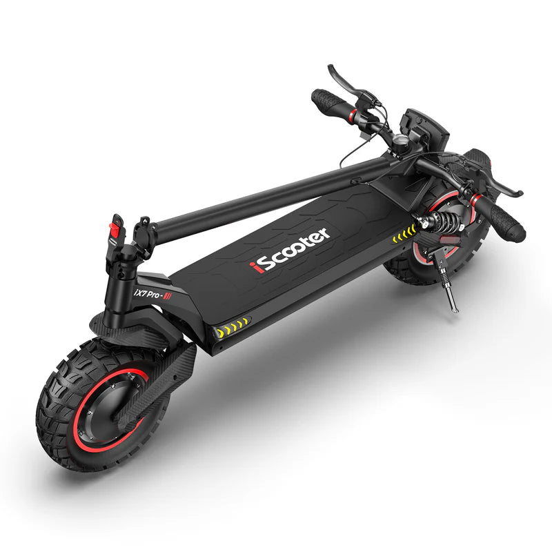 iScooter IX7 Pro Electric Scooter – 1000W Motor, 28 MPH Top Speed, 50 Mile Range, Off-Road All-Terrain E-Scooter (Black)