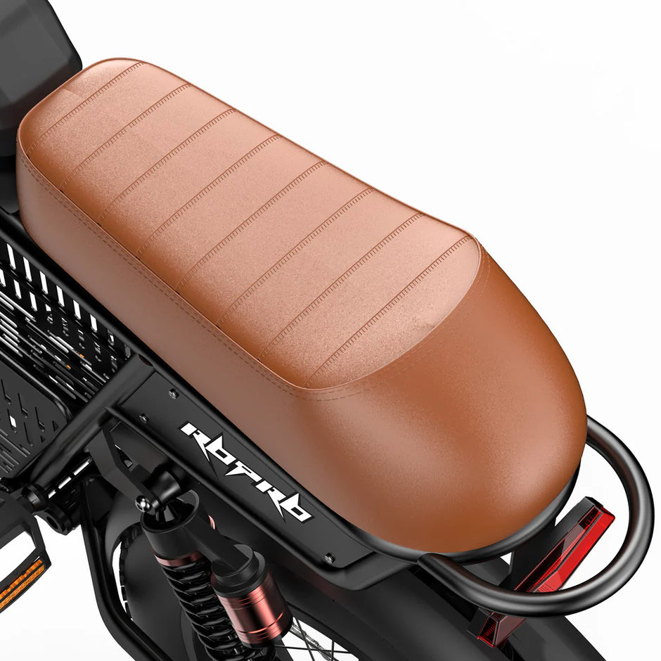 isinwheel R6 Pro Retro Electric Bike – 1500W Motor, 28 MPH Top Speed, 75 Mile Range, Fat Tire Moped-Style E-Bike