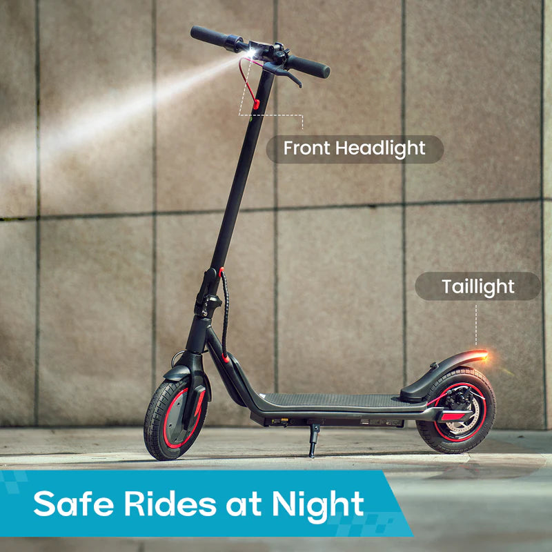 iScooter I9M Electric Scooter – 500W Motor, 22 MPH Top Speed, 18 Mile Range, Foldable Adult Commuter Scooter (Black)