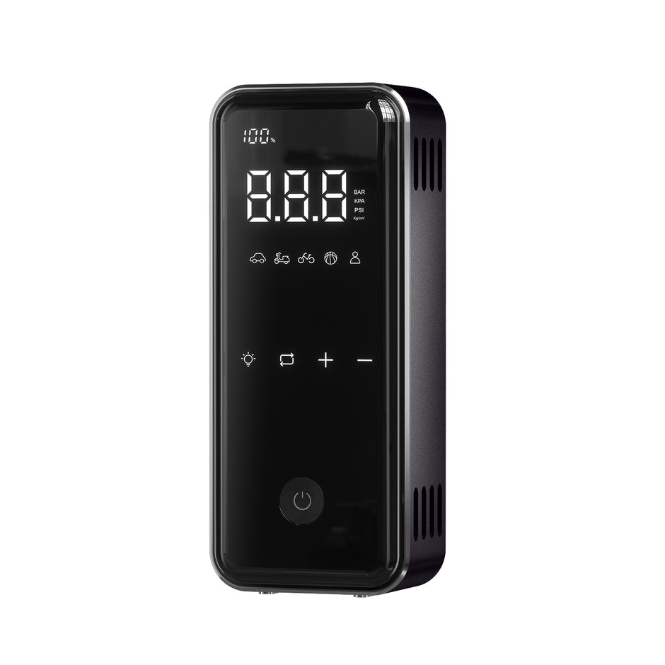 Denvix MotorX Smart Tire Inflator – 150 PSI Portable Air Compressor | 15000mAh Battery | 65W Fast Charging Power Bank
