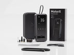 Denvix MotorX Smart Tire Inflator – 150 PSI Portable Air Compressor | 15000mAh Battery | 65W Fast Charging Power Bank