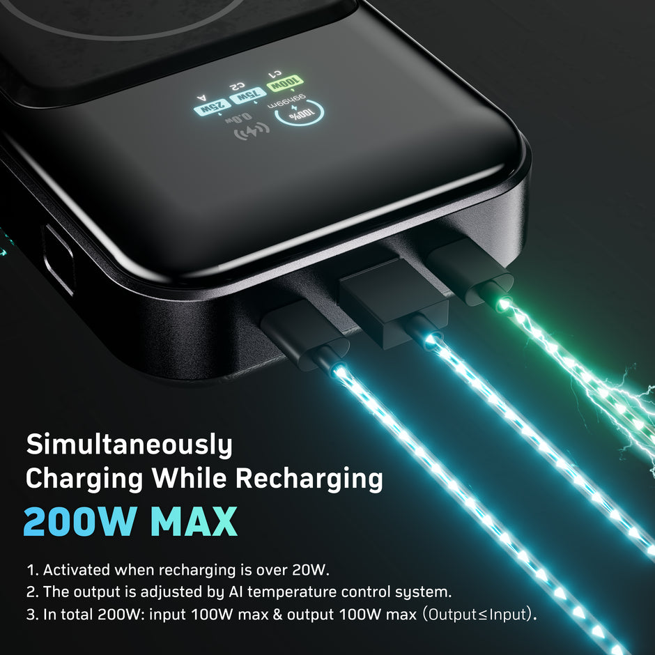 Denvix PowerX Portable Power Bank – 25,000mAh Capacity | 250W Output | Laptop & Multi-Device Fast Charging