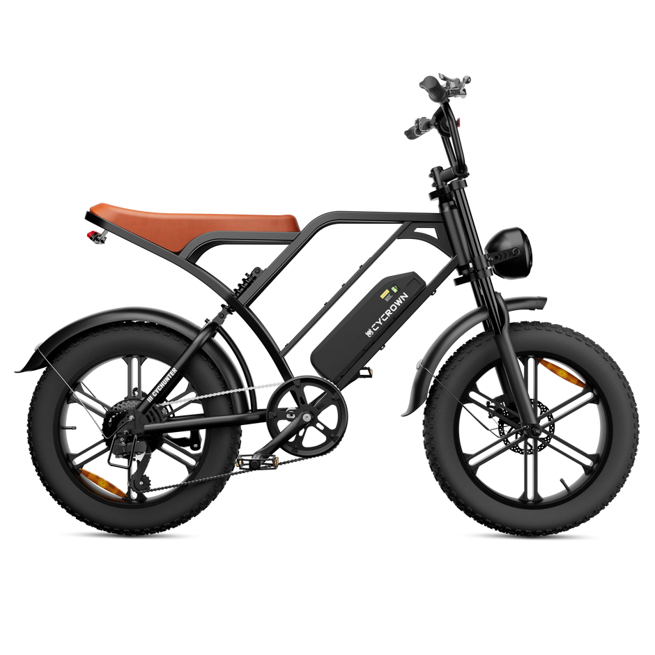 CyCrown CycHunter Electric Bike – 60 Mile Range | 28 MPH Top Speed | 1000W Performance E-Bike